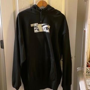 Brandy Melville I’ll Meet You in New York Oversized Hoodie Black